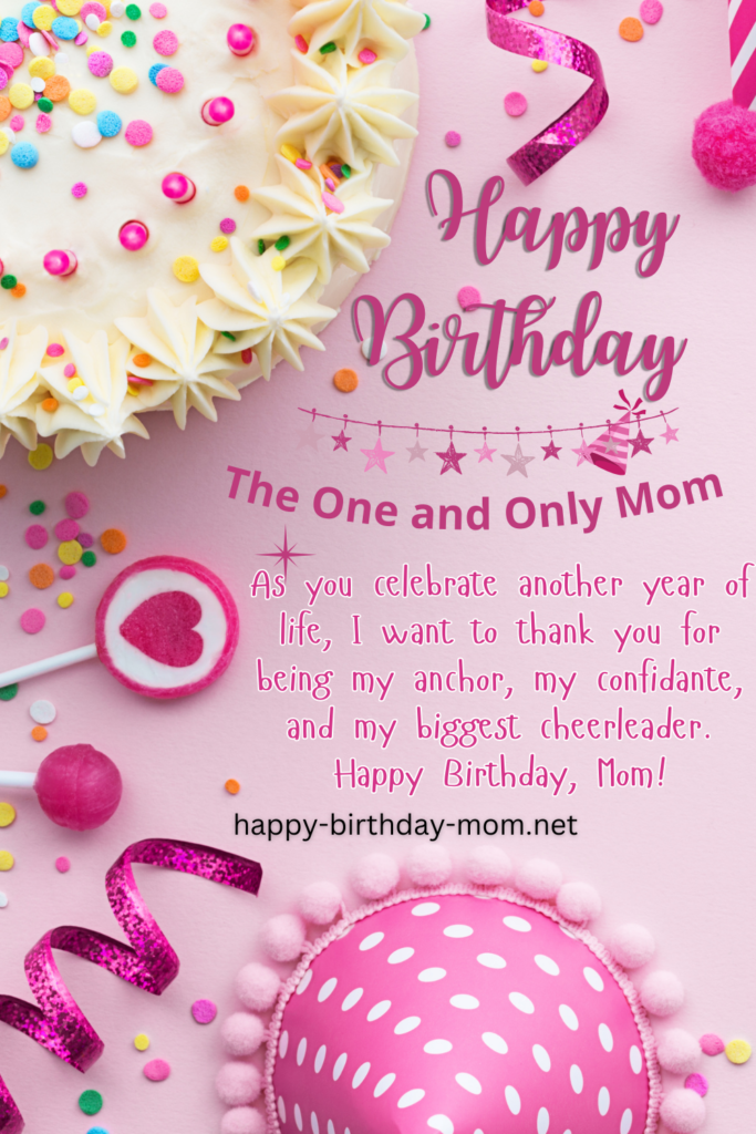 As you celebrate another year of life, I want to thank you for being my anchor, my confidante, and my biggest cheerleader. Happy Birthday, Mom!