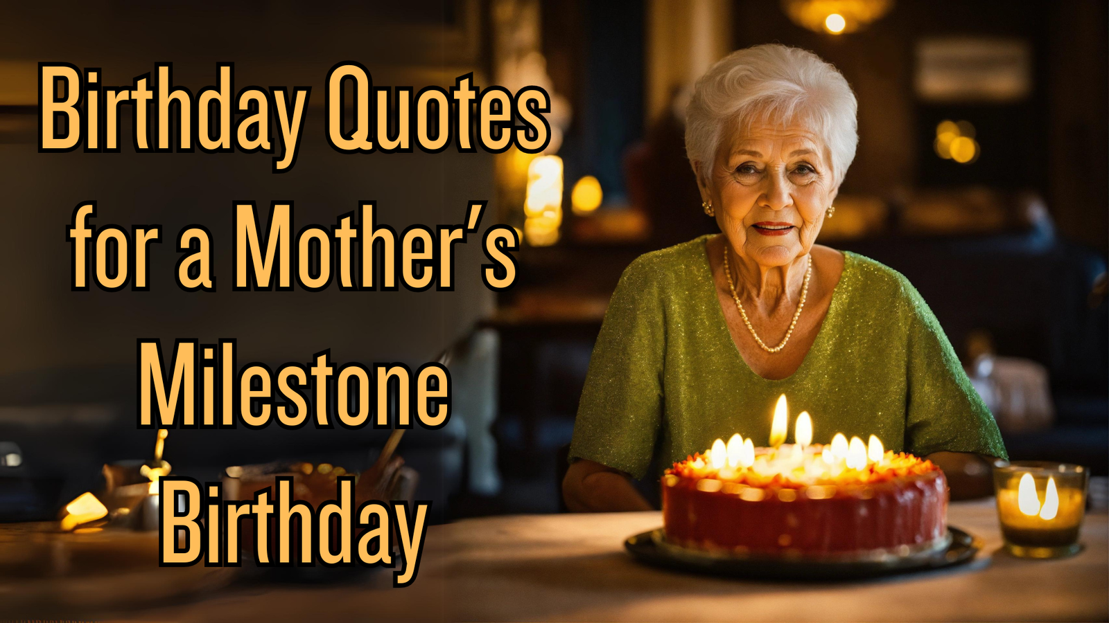 Birthday Quotes for a Mother's Milestone Birthday