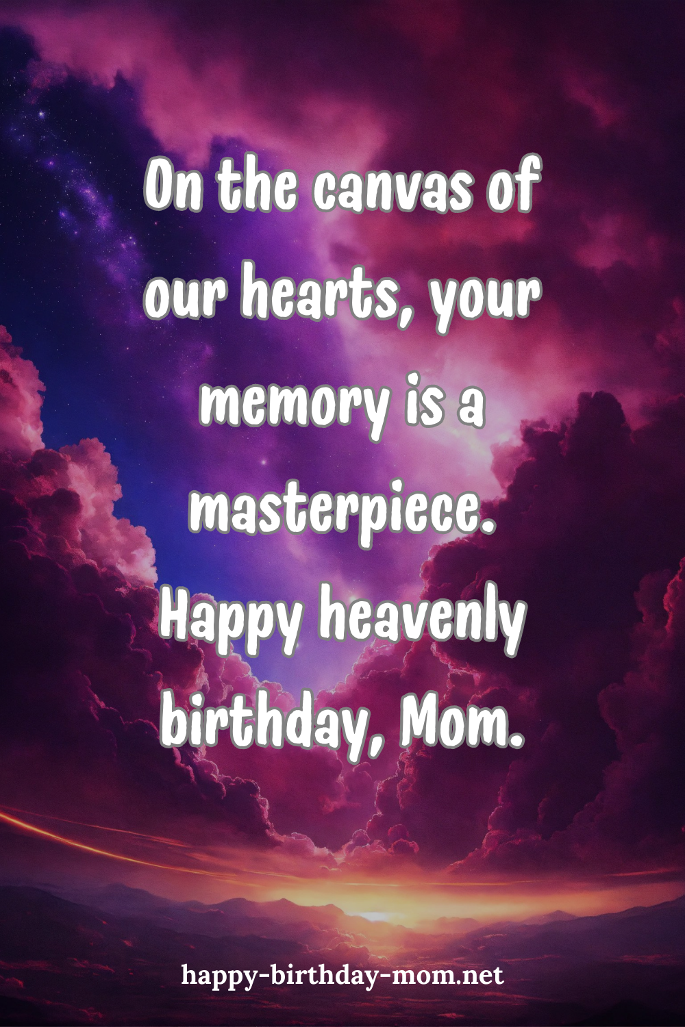 50 Happy Birthday Mom in Heaven Images