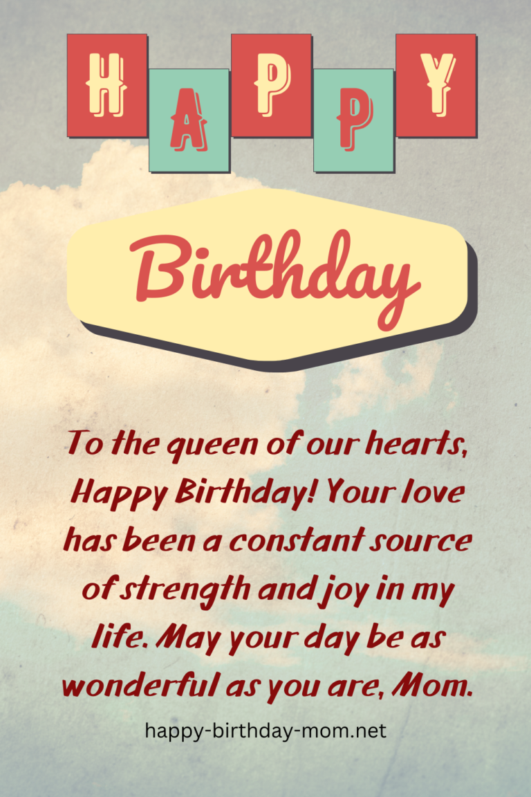 53 Heartfelt Touching Birthday Wishes for Mom - Happy Birthday Mom