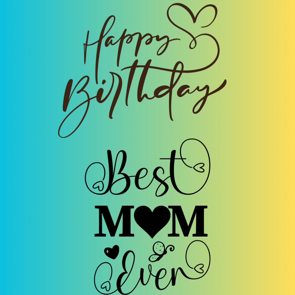 happy birthday mom text image