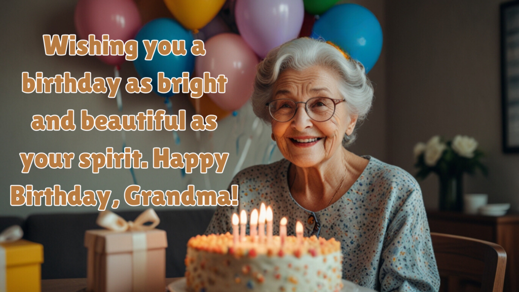 Inspirational and Encouraging Birthday Message for Grandma