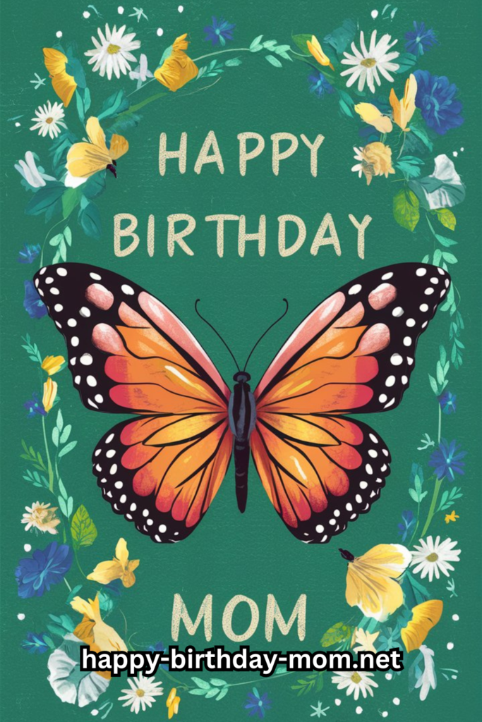 Happy birthday mom butterfly images