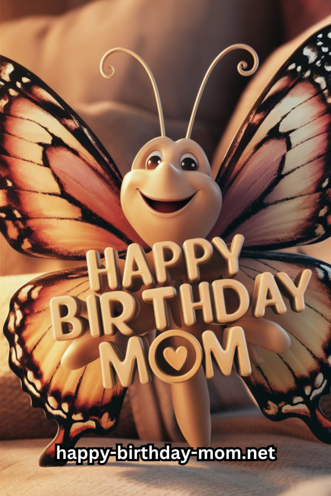 Happy birthday mom butterfly images