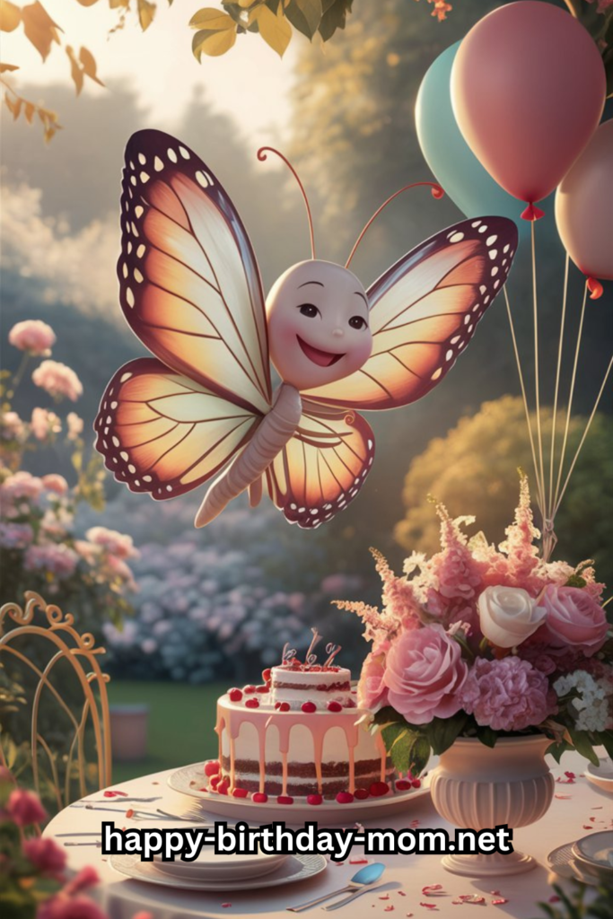 Happy birthday mom butterfly images