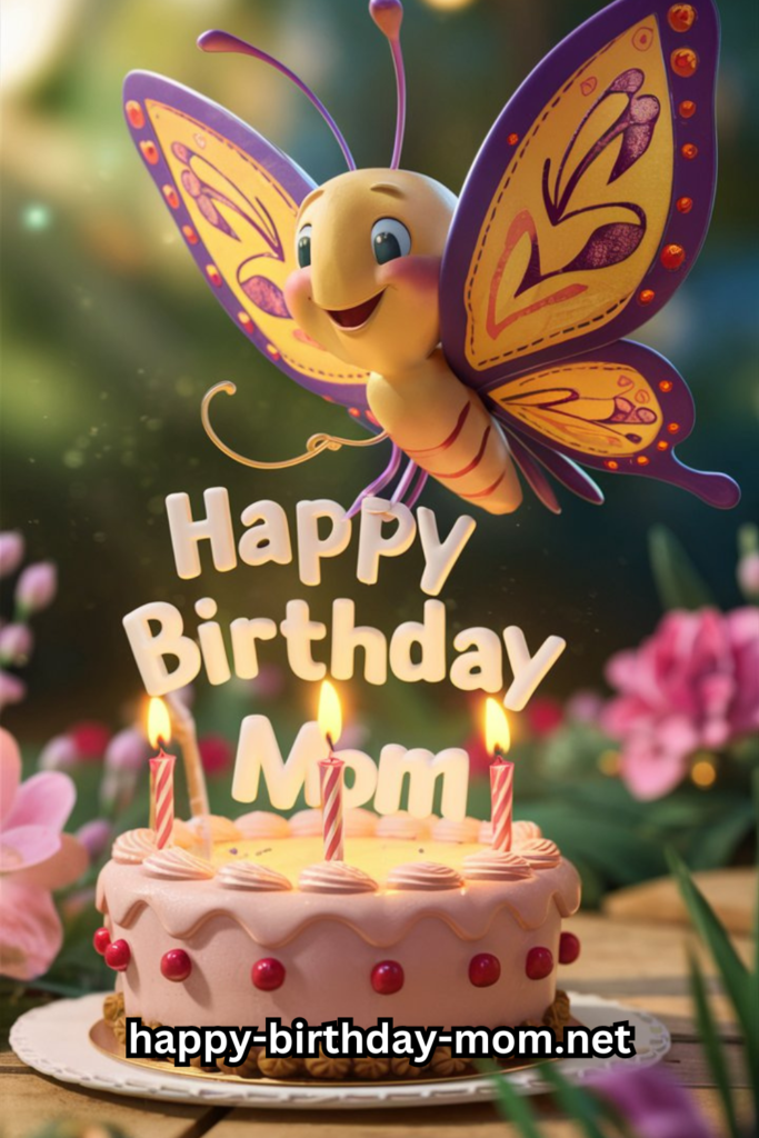 Happy birthday mom butterfly images