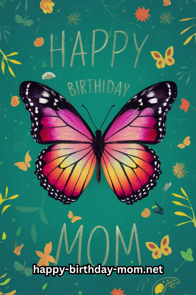 Happy birthday mom butterfly images