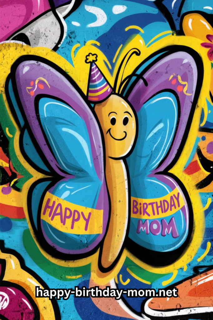 Happy birthday mom butterfly gif