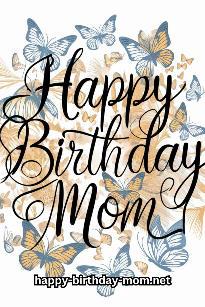 happy birthday mom butterfly