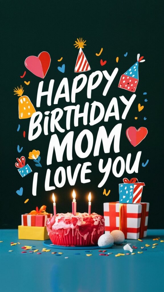 Happy birthday mom i love you message