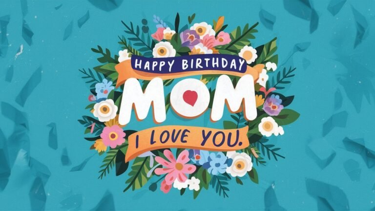 Happy Birthday Mom I Love You: 50 Wishes - Happy Birthday Mom