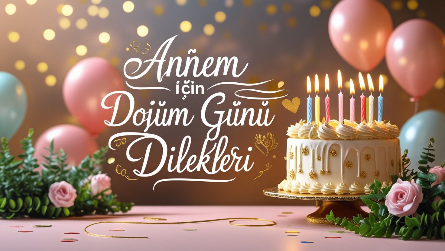 Annem İçin Doğum Günü Dilekleri